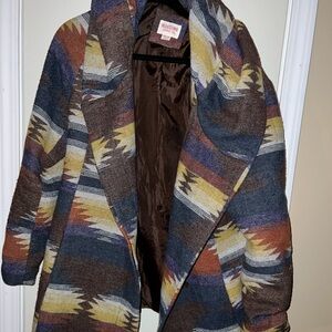 Mossimo colorful blanket jacket